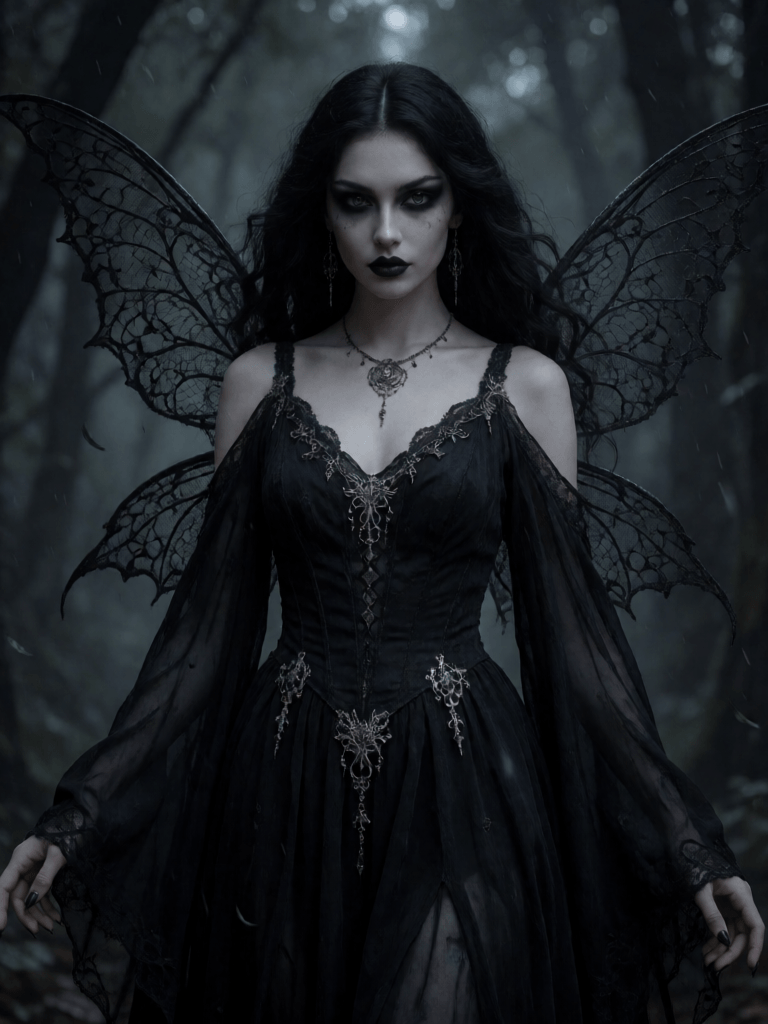 Gothic Shadow Fairy Costume